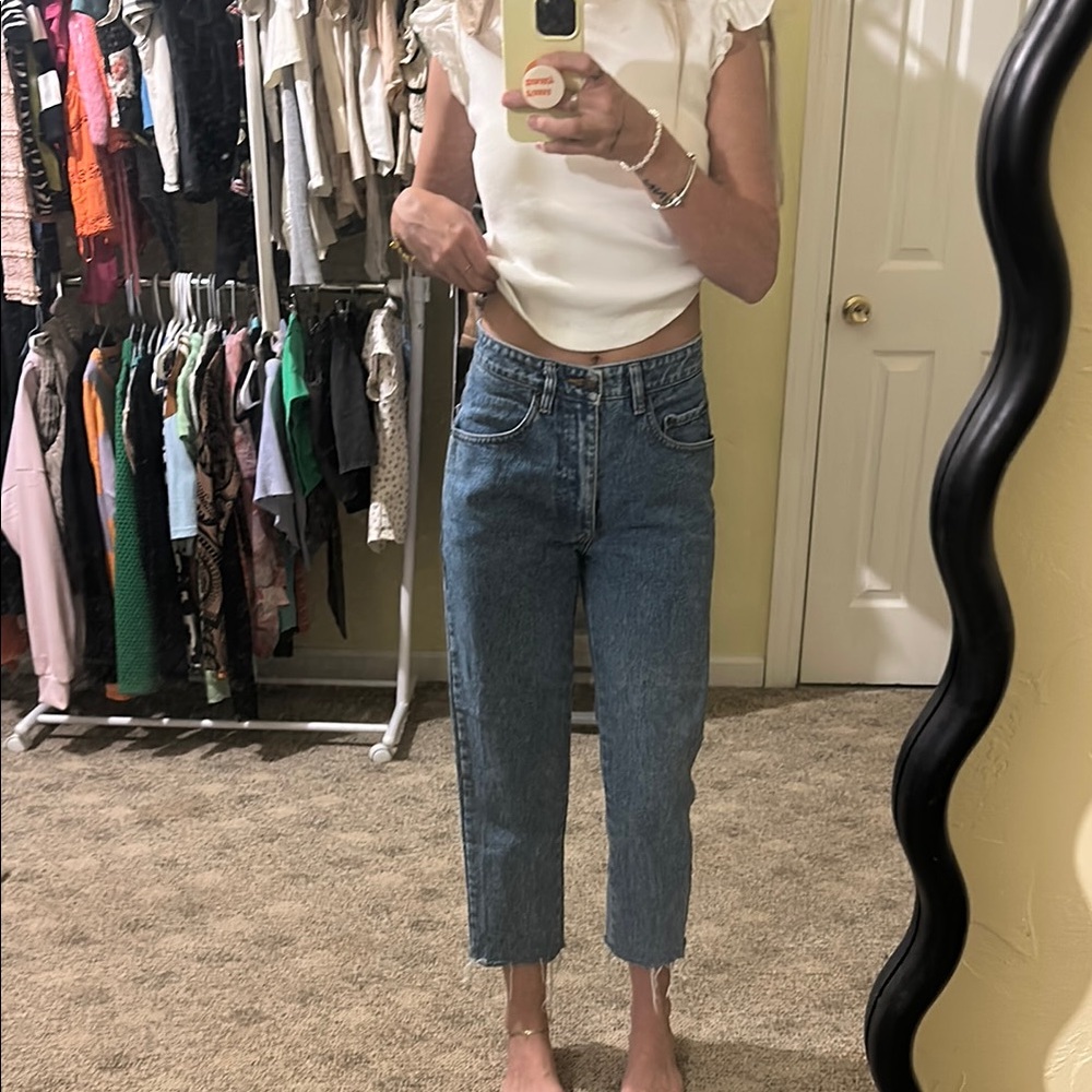 Vintage high waisted straight Blue Women's Jeans